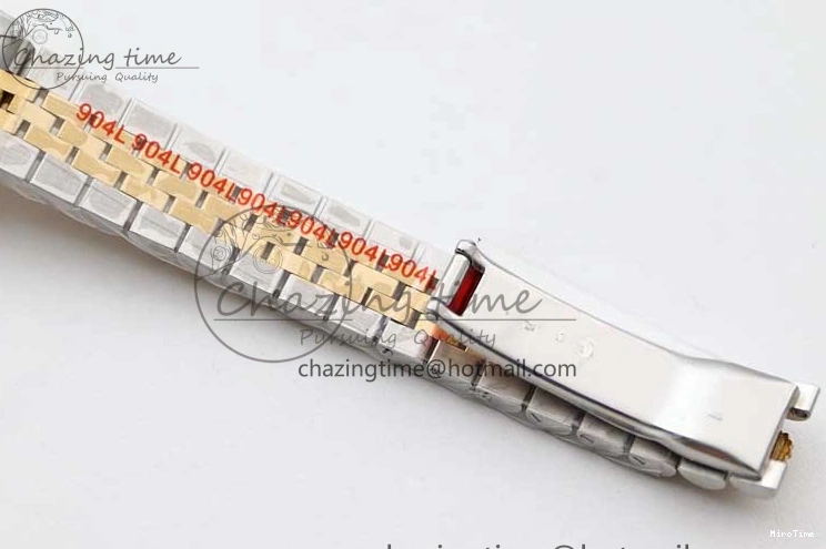 MiroTime 0105 Datejust 28mm 279179 SS YG TWF Best Edition White Diamonds Markers Dial on SS YG Jubilee Bracelet NH SunProtective 2144